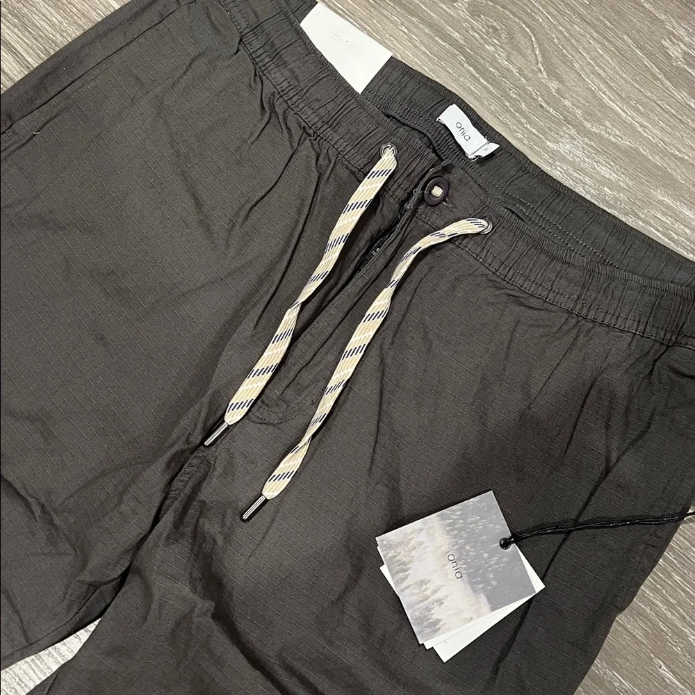 Onia Charcoal Men's RipStop Joggers with Drawstring